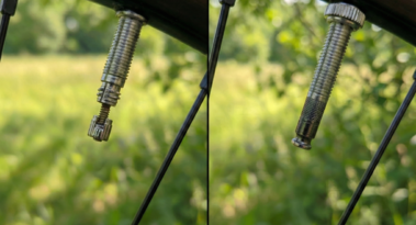 Porównanie wizualne wentyli Presta i Schwalbe Clik Valve